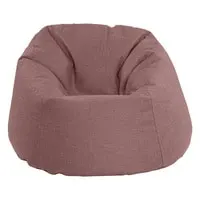In House Solly Linen Bean Bag Chair - Medium - Dark Pink