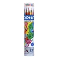 مجموعة أقلام رصاص ملونة من القصدير نصف حجم صغير جدًا من دومز، مجموعة مكونة من 12 قطعة