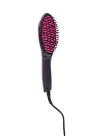 Sonashi Simply Straight Hair Straightening Brush, Pink/Black