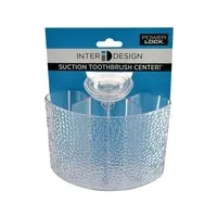 Interdesign Suction Cup Toothbrush Holder Clear 7x3x6 Inch