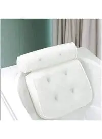 Sky-Touch Bath Pillow Bathtub Anti-Slip Headrest For Head Neck And Shoulder Support Fits All Bathtubs Hot Tubs And Home Spas