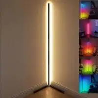 Hpdom LED Floor Lamp Wall Corner Decorative Reading Lamp Light, Day Light Energy Saving 20W RGB Remote Standing Lamp Dimmable Living Atmosphere For Office Study Bedroom Kids Room [Energy Class A]