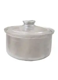 Almufarrej Cooking Pot With Lid Silver 18cm