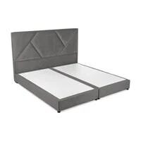 In House Janwa Velvet Bed Frame - Single - 200x90 cm - Gray