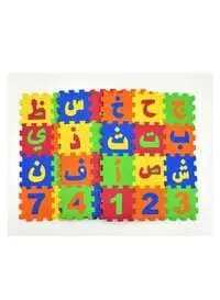 لعبة أطفال 36 قطعة من الحروف الهجائية العربية لغز صغير من الفوم المتشابك لتعلم الحروف الأبجدية التعليمية للأطفال
