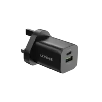 Levore Wall Charger 33W USB-C PD and USB-A Port - Black