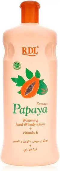 RDL Papaya Hand And Body Whitening Lotion Orange 600ml