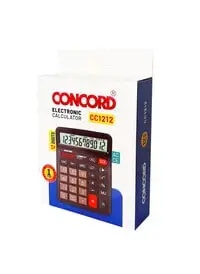 CONCORD CC1212 Electronic Calculator 12 Digits, With Large LCD Screen