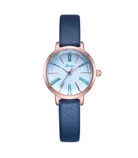 Meibin Analog Wrist Watch Leather Water Resistant For Women, M1101-Nrg