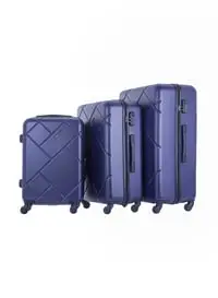 باراجون طقم حقائب سفر بعجلات بعجلات ABS بجوانب صلبة مكون من 3 قطع مقاس 20/24/28 بوصة