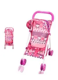 Rolly Toys Durable Lightweight Baby Infant Doll Stroller With Sunshade For Kids
