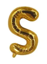 Party Time S Letter Foil Balloon 16-Inch