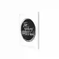 Lowha Stop Holding Yourself Wall Art Wooden Frame White Color 23X33cm