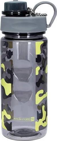 Royalford Rf6418 750ml Water Bottle - Reusable Water Bottle Wide Mouth With Hanging Clip, Printed Bottle, Perfect While Travelling, Camping, Trekking & More