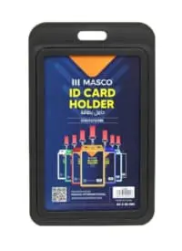 Masco 5-Piece Vertical ID Card Holder Black