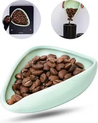 Coffee Bean Weighing Tray& Manual Coffee Bean Plate green