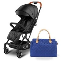 Travel Lite Stroller - SLD by Teknum with Sunveno Styler Fashion diaper Bag - Black
