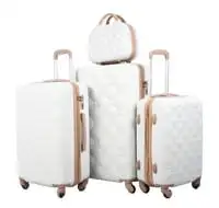 Morano 4-Piece Luggage Trolley Bag Set Beige