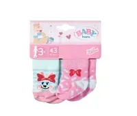 Baby Born Socks 2X3 Assorted 43cm