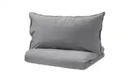 Duvet cover and pillowcase, grey150x200/50x80 cm
