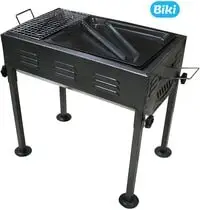Biki Portable Charcoal Barbecue Grill Height Adjustable & 5Kg Charcoal