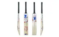 MG Kashmir Willow Bravo Cricket Bat For Light/Hard Tennis Ball With Cover- Blue/Red
