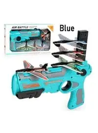 Rally Air Combat Foam Plane Battle Flying Airplane Launcher One Click Ejection Model With 4 Pcs Foam Glider Toy Set For Kids Assorted Colors