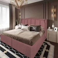 In House Shumt Linen Bed Frame - Single - 200x90cm - Dark Pink