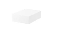 صندوق تخزين مع غطاء, أبيض‎25x35x10 سم‏
