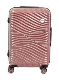 Biggdesign Lightweight Moods Up Carry On Luggage With Spinner Wheel And Lock System Rose Gold 28-Inch