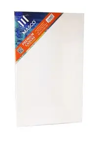 MASCO Premium Canvas Art Board 25x40 Cm, White