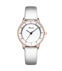 Meibin Analog Wrist Watch Leather Water Resistant For Women, M1078-Wrg