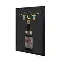 Lowha Vimto Wall Art Painting With Pan Wooden Black Color Frame 43X53cm