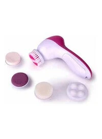 Generic 5 In 1 Beauty Care Massager -White/Pink
