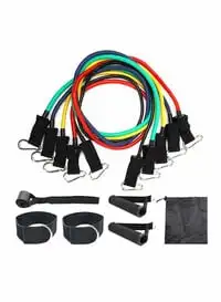 Generic Set Of 11 Exercise Fitness Resistance Bands Set