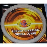 Generic غطاء عجلة القيادة الفاخر AGC للسيارة العالمية (بيج)