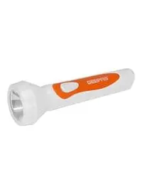 Geepas Rechargeable Led Flashlight White/Orange