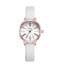 Meibin Analog Wrist Watch Leather Water Resistant For Women, M1101-Wrg