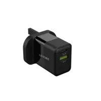 Levore Wall Charger 20W USB-C PD and USB-A Port - Black