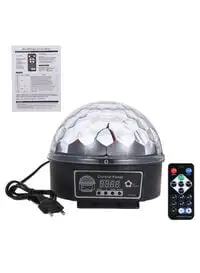 Generic LED Ball Stage Light With Remote Black/Clear/White 175 x 170millimeter