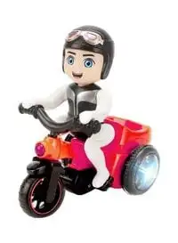 Child Toy Battery Operated Electric MotoRCycle Toy Stunt Tricycle With Flashing Lights