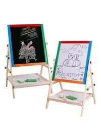 Generic Two In One Easel Learning Wooden Board, Multicolour