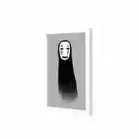 Lowha Spirited Away Black Wall Art Wooden Frame White Color 23X33cm