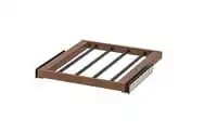 Pull-out trouser hanger, brown stained ash effect, 50x58 cm