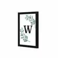 Lowha W Wall Art Wooden Frame Black Color 23X33cm