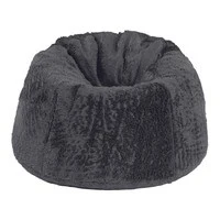 In House Kempes Fur Bean Bag Chair - Small - Dark Grey