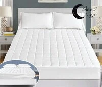 Sleep Night Mattress Topper For Single Size Bed, Size 120X200, With 4 Elasticated Corner Straps, Soft And Firm