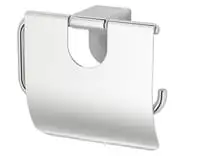 Toilet roll holder, chrome-plated
