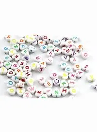 Generic Colourful Bracelet Beads Heart Shaped A-Z Alphabet Letter DIY Beads Bracelet Making For Girls