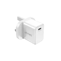 Levore Wall Charger 25W USB-C PD Adapter - White